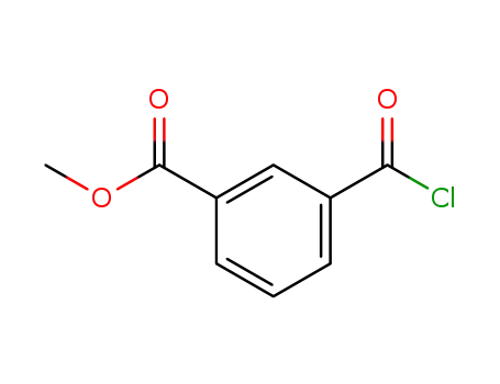 Molecular Structure of 3441-03-0 (Methyl 3-(chloroformyl)benzoate)