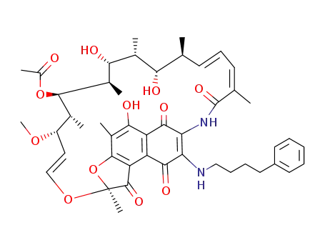 3-(4-phenyl-butylamino)-O1,O4-didehydro-rifamycin