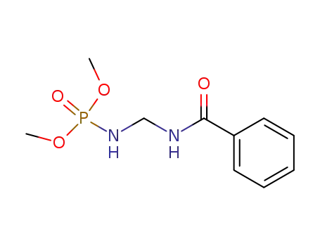 Molecular Structure of 125376-12-7 (Phosphoramidic acid, [(benzoylamino)methyl]-, dimethyl ester)