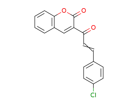 Molecular Structure of 91527-67-2 (2H-1-Benzopyran-2-one, 3-[3-(4-chlorophenyl)-1-oxo-2-propenyl]-)