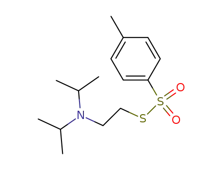 Molecular Structure of 139131-30-9 (S-[2-(dipropan-2-ylamino)ethyl] 4-methylbenzenesulfonothioate)