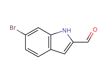 Molecular Structure of 105191-12-6 (6-BROMO-1H-INDOLE-2-CARBALDEHYDE)