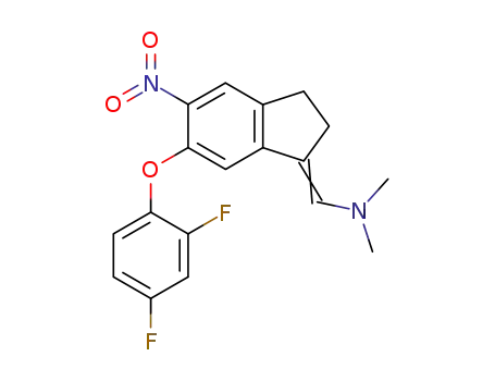 [6-(2,4-Difluoro-phenoxy)-5-nitro-indan-(1E)-ylidenemethyl]-dimethyl-amine