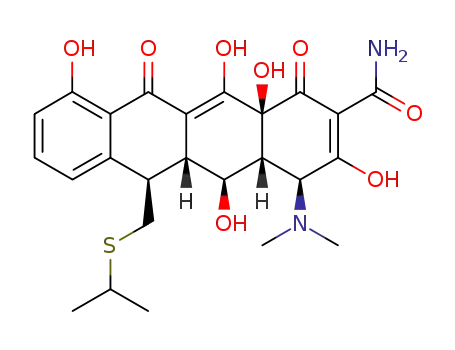 13-(isopropylthio)-5-hydroxy-6-α-deoxytetracycline
