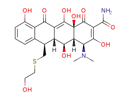 13-<(2'-hydroxyethyl)thio>-5-hydroxy-6-α-deoxytetracycline