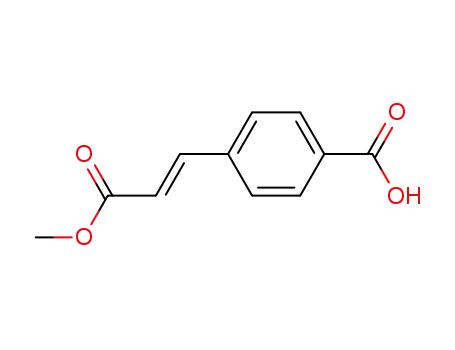 Molecular Structure of 115974-97-5 (Benzoic acid, 4-[(1E)-3-methoxy-3-oxo-1-propenyl]-)