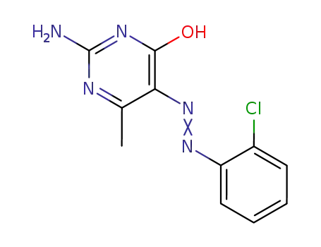 2-Amino-5-(2-chloro-phenylazo)-6-methyl-pyrimidin-4-ol