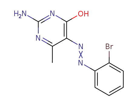 2-Amino-5-(2-bromo-phenylazo)-6-methyl-pyrimidin-4-ol