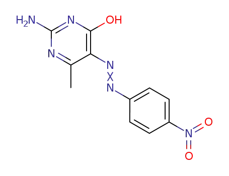2-Amino-6-methyl-5-(4-nitro-phenylazo)-pyrimidin-4-ol