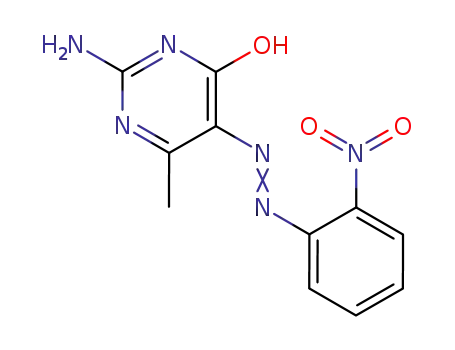 2-Amino-6-methyl-5-(2-nitro-phenylazo)-pyrimidin-4-ol