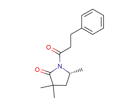 (5R)-(-)-(1'-oxo-3'-phenylpropyl)-5,3,3-trimethylpyrrolidin-2-one