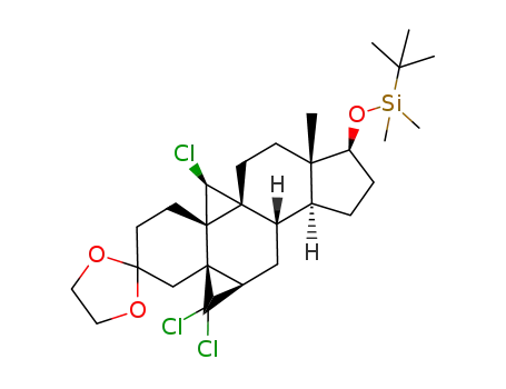 17β-(tert-butyldimethylsiloxy)-19(S)-chloro-5β,6β-dichloromethylene-3,3-ethylenedioxy-9α,19-cyclo-10α-androstane