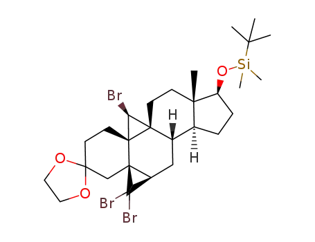 19(S)-bromo-17β-(tert-butyldimethylsiloxy)-5β,6β-dibromomethylene-3,3-ethylenedioxy-9α,19-cyclo-10α-androstane