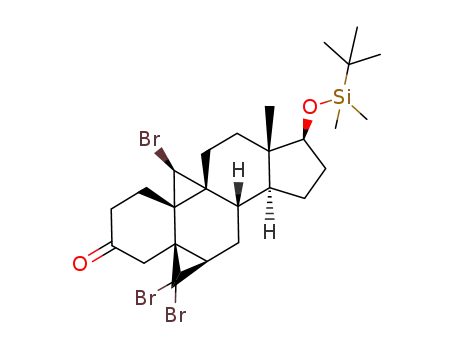 19(S)-bromo-17β-(tert-butyldimethylsiloxy)-5β,6β-dibromomethylene-9α,19-cyclo-10α-androstan-3-one
