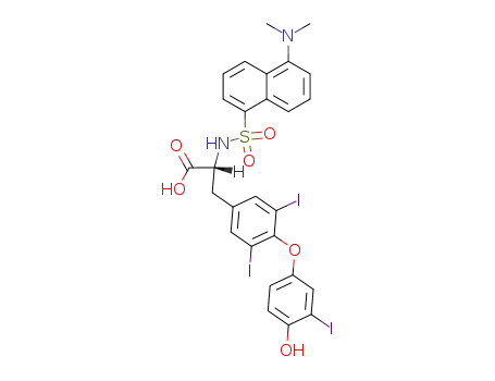 (R)-2-(5-Dimethylamino-naphthalene-1-sulfonylamino)-3-[4-(4-hydroxy-3-iodo-phenoxy)-3,5-diiodo-phenyl]-propionic acid