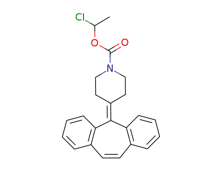 4-Dibenzo[a,d]cyclohepten-5-ylidene-piperidine-1-carboxylic acid 1-chloro-ethyl ester