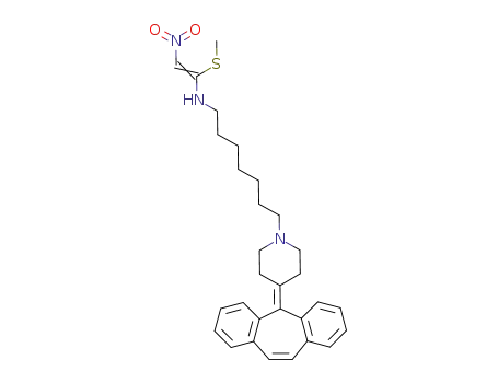 [7-(4-Dibenzo[a,d]cyclohepten-5-ylidene-piperidin-1-yl)-heptyl]-((Z)-1-methylsulfanyl-2-nitro-vinyl)-amine