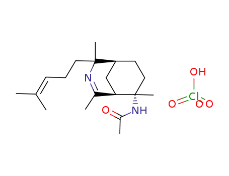 N-[(1S,5S,6S)-2,4,6-Trimethyl-2-(4-methyl-pent-3-enyl)-3-aza-bicyclo[3.3.1]non-3-en-6-yl]-acetamide; compound with perchloric acid
