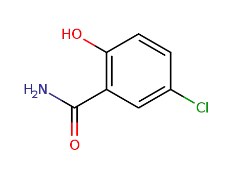 Molecular Structure of 7120-43-6 (5-Chlorosalicylamide)