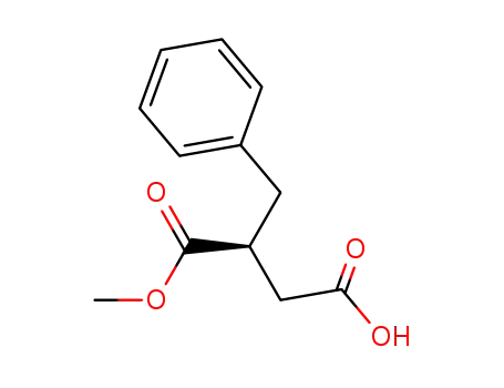 Molecular Structure of 182247-45-6 ((S)-(-)-2-BENZYLSUCCINIC ACID 1-METHYL ESTER)