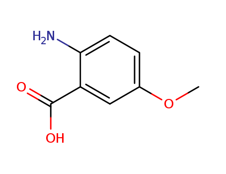 6705-03-9,2-Amino-5-methoxybenzoic acid,Anthranilicacid, 5-methoxy- (4CI);m-Anisic acid, 6-amino- (6CI,7CI,8CI);5-Methoxy-2-aminobenzoic acid;5-Methoxyanthranilic acid;6-Amino-m-anisic acid;NSC 126996;