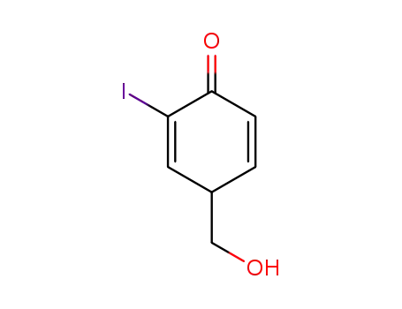 4-Hydroxymethyl-2-iodo-cyclohexa-2,5-dienone