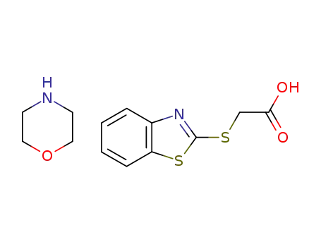 (2-carboxymethylthio)benzothiazole, morpholinium salt