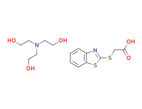 (2-carboxymethylthio)benzothiazole, triethanolammonium salt