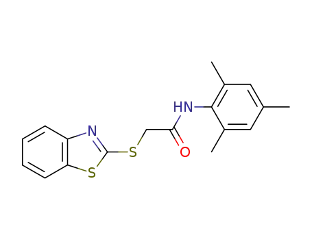 (benzothiazolyl-2-thio)acetic acid N-mesitylamide