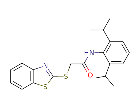 (benzothiazolyl-2-thio)acetic acid N-(2,6-diisopropyl)phenamide