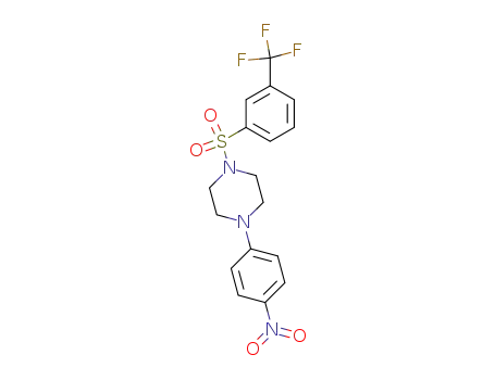 1-(4-nitro-phenyl)-4-(3-trifluoromethyl-benzenesulfonyl)-piperazine