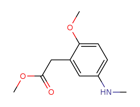 methyl 2-methoxy-5-(N-methylamino)phenylacetate