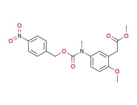 methyl 2-methoxy-5-[N-methyl-N-(4-nitrobenzyloxycarbonyl)]aminophenylacetate
