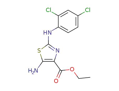 5-amino-2-(2,4-dichloro-phenylamino)-thiazole-4-carboxylic acid ethyl ester
