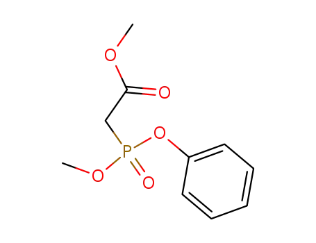 Molecular Structure of 625396-69-2 (Acetic acid, (methoxyphenoxyphosphinyl)-, methyl ester)