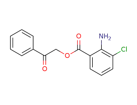 2-amino-3-chloro-benzoic acid 2-oxo-2-phenyl-ethyl ester