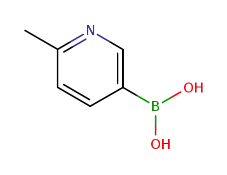 Molecular Structure of 659742-21-9 (6-Methylpyridine-3-boronic Acid)