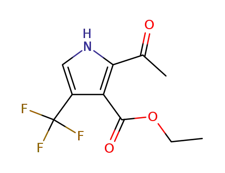 2-(acetyl)-3-(carboethoxy)-4-trifluoromethyl pyrrole
