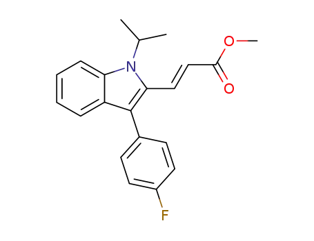 methyl trans-3-[3-(4-fluorophenyl)-1-isopropyl-1H-indol-2-yl]acrylate