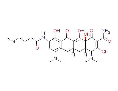 (4S,4aS,5aR,12aS)-4,7-Bis-dimethylamino-9-(4-dimethylamino-butyrylamino)-3,10,12,12a-tetrahydroxy-1,11-dioxo-1,4,4a,5,5a,6,11,12a-octahydro-naphthacene-2-carboxylic acid amide