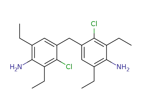 Molecular Structure of 106246-33-7 (Bis(4-amino-2-chloro-3,5-diethylphenyl)methane)