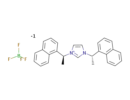1,3-bis[(S)-1-naphthalen-1-yl-propyl]-3H-imidazol-1-ium tetrafluoroborate
