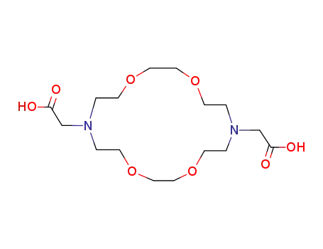 Molecular Structure of 72912-01-7 (N,N'-DICARBOXYMETHYLDIAZA-18-CROWN-6, 99+%)