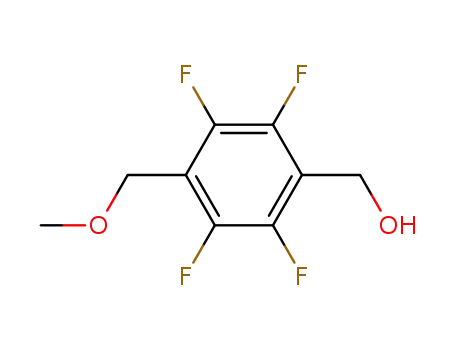 Molecular Structure of 83282-91-1 (4-Methoxymethyl-2,3,5,6-tetrafluorobenzyl alcohol)