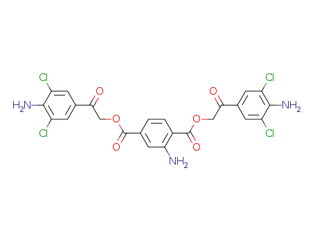 2-aminoterephthalic acid bis-[2-(4-amino-3,5-dichlorophenyl)-2-oxo-ethyl] ester