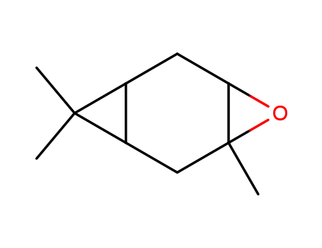 Molecular Structure of 2225-98-1 (3,8,8-trimethyl-4-oxatricyclo[5.1.0.03,5]octane)