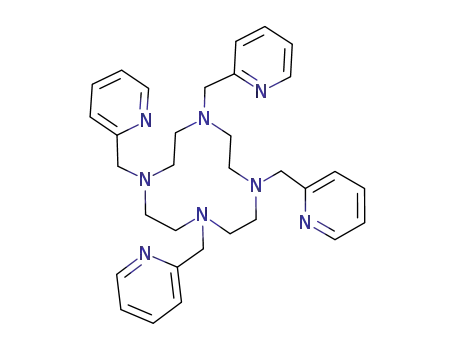 Molecular Structure of 185130-32-9 (1,4,7,10-Tetraazacyclododecane, 1,4,7,10-tetrakis(2-pyridinylmethyl)-)