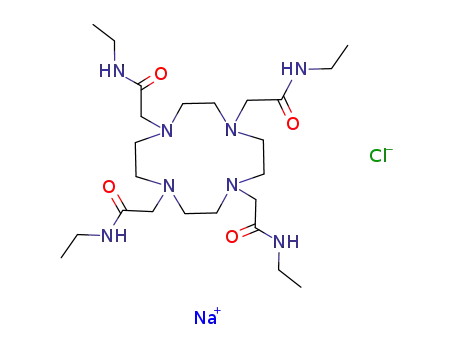 1,4,7,10-tetrakis[(ethylcarbamoyl)methyl]-1,4,7,10-tetraazacyclododecane-NaCl complex