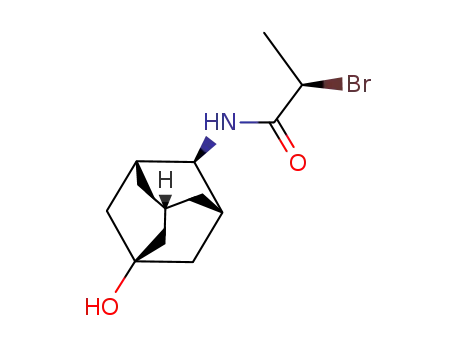 E-(R)-2-bromo-N-(5-hydroxyadamantan-2-yl)-propionamide
