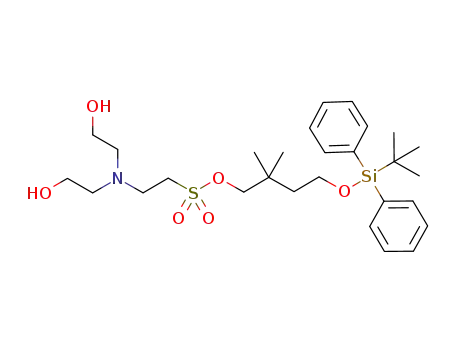 2-[bis(2-hydroxyethyl)-amino]-ethanesulfonic acid 4-(tert-butyldiphenylsilanyloxy)-2,2-dimethylbutyl ester